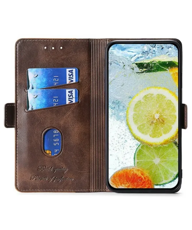 Housse Oppo A5 Pro 5G / 4G Keyunfei simili cuir bicolore