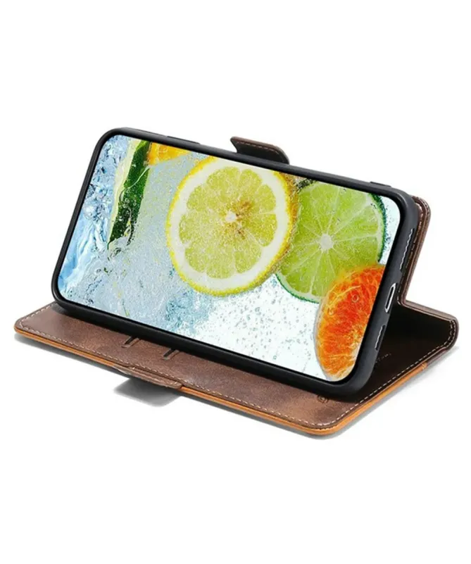 Housse Oppo A5 Pro 5G / 4G Keyunfei simili cuir bicolore