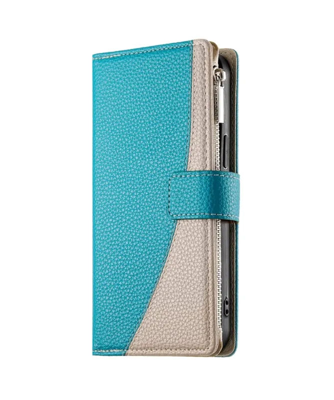 Housse Oppo A5 Pro 5G / 4G Zippé Bicolore avec Bandoulière | ELYNA