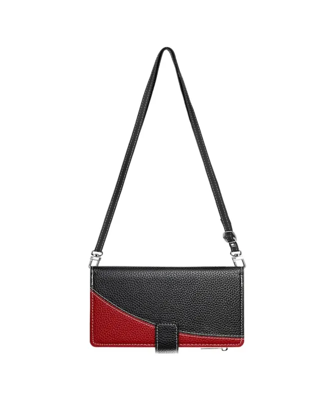 Housse Oppo A5 Pro 5G / 4G Zippé Bicolore avec Bandoulière | ELYNA