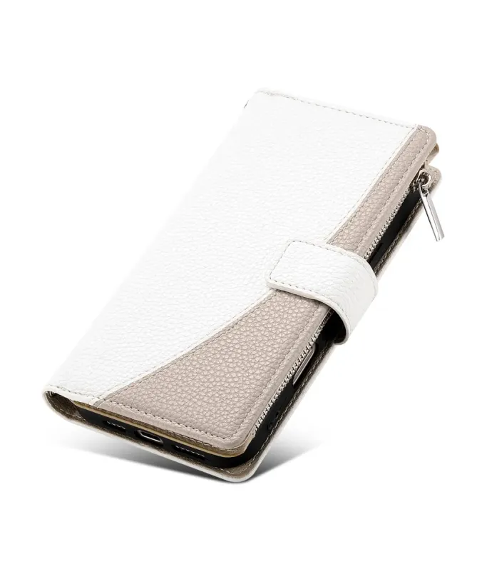 Housse Oppo A5 Pro 5G / 4G Zippé Bicolore avec Bandoulière | ELYNA