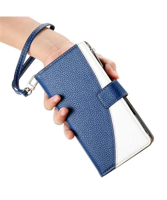 Housse Oppo A5 Pro 5G / 4G Zippé Bicolore avec Bandoulière | ELYNA