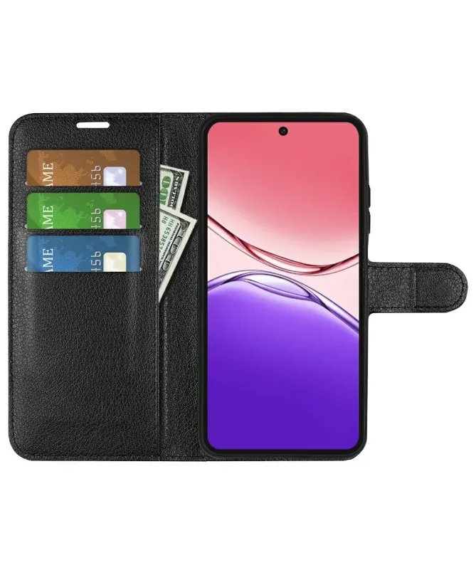 Housse Oppo A5 Pro 5G / 4G Portefeuille Style Cuir Litchi | CLASSIC