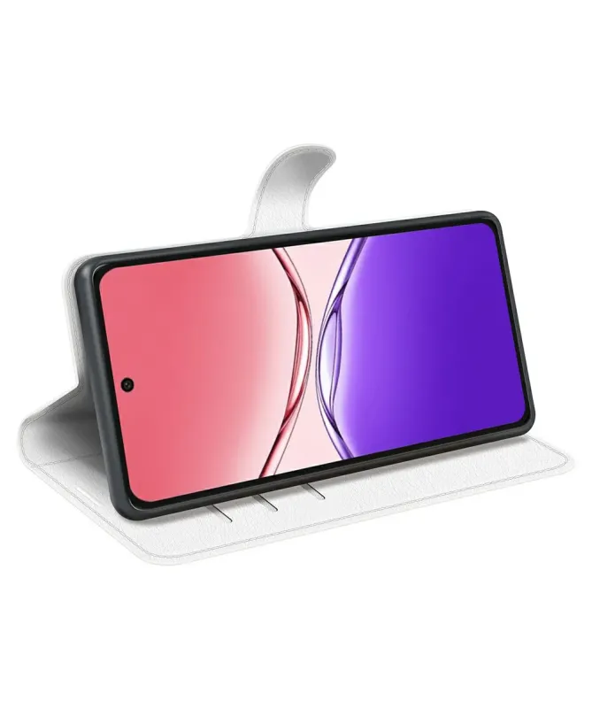 Housse Oppo A5 Pro 5G / 4G Portefeuille Style Cuir Litchi | CLASSIC