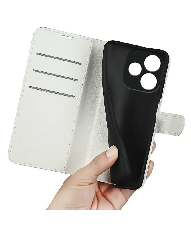 Housse Oppo A5 Pro 5G / 4G Portefeuille Style Cuir Litchi | CLASSIC