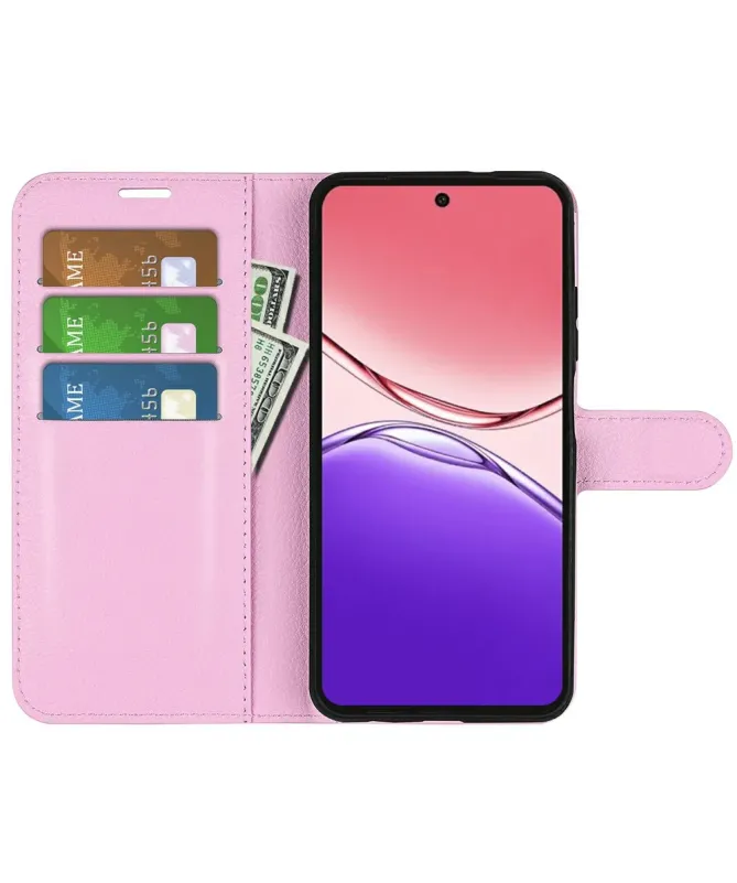 Housse Oppo A5 Pro 5G / 4G Portefeuille Style Cuir Litchi | CLASSIC