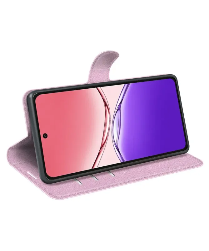 Housse Oppo A5 Pro 5G / 4G Portefeuille Style Cuir Litchi | CLASSIC