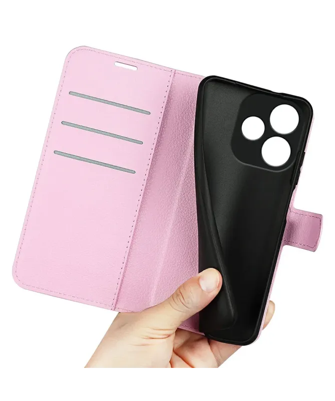 Housse Oppo A5 Pro 5G / 4G Portefeuille Style Cuir Litchi | CLASSIC