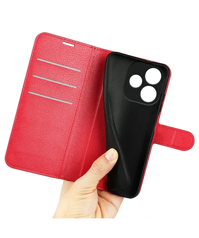 Housse Oppo A5 Pro 5G / 4G Portefeuille Style Cuir Litchi | CLASSIC