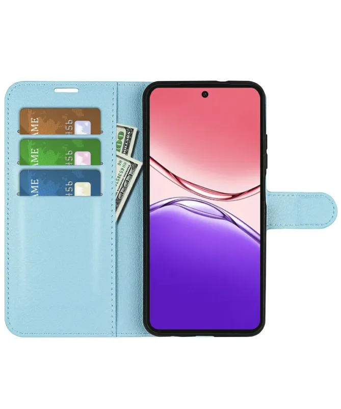 Housse Oppo A5 Pro 5G / 4G Portefeuille Style Cuir Litchi | CLASSIC
