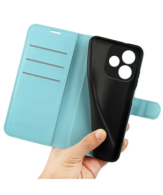 Housse Oppo A5 Pro 5G / 4G Portefeuille Style Cuir Litchi | CLASSIC