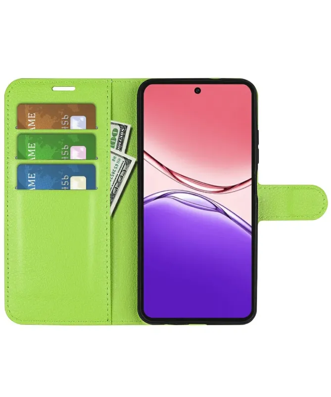 Housse Oppo A5 Pro 5G / 4G Portefeuille Style Cuir Litchi | CLASSIC