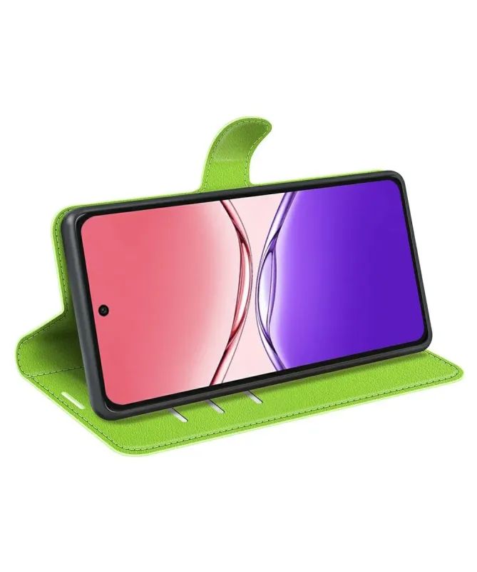 Housse Oppo A5 Pro 5G / 4G Portefeuille Style Cuir Litchi | CLASSIC