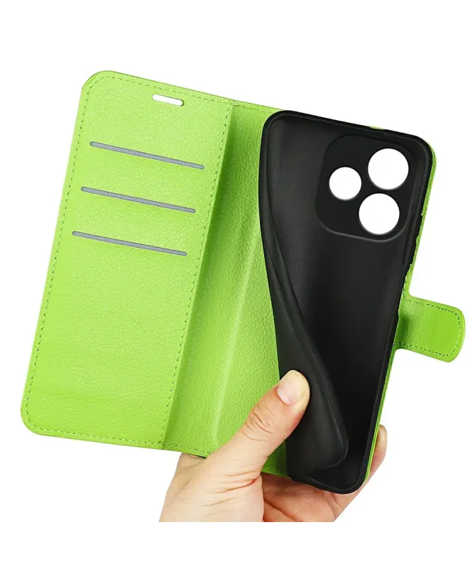 Housse Oppo A5 Pro 5G / 4G Portefeuille Style Cuir Litchi | CLASSIC