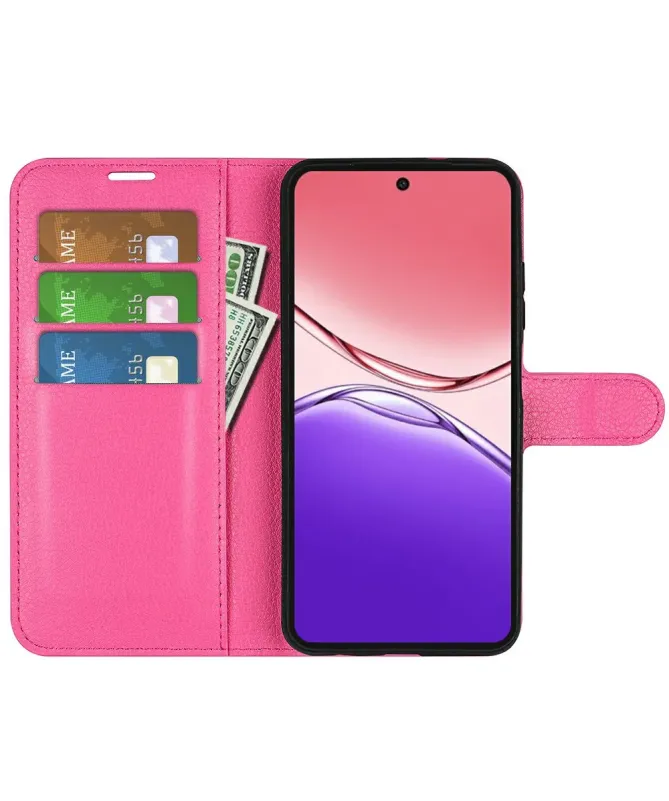 Housse Oppo A5 Pro 5G / 4G Portefeuille Style Cuir Litchi | CLASSIC