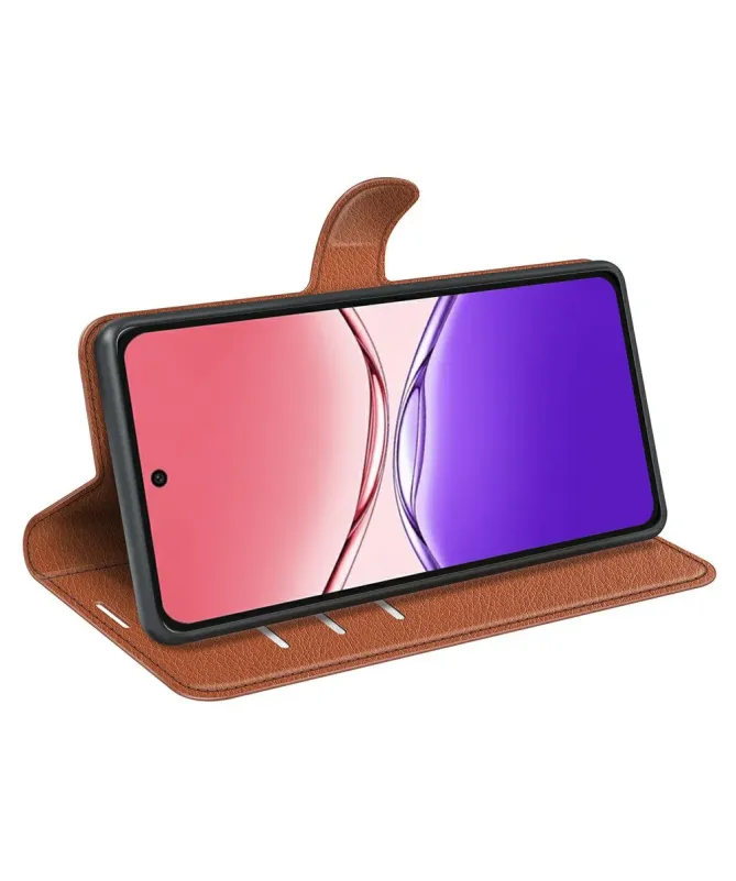 Housse Oppo A5 Pro 5G / 4G Portefeuille Style Cuir Litchi | CLASSIC