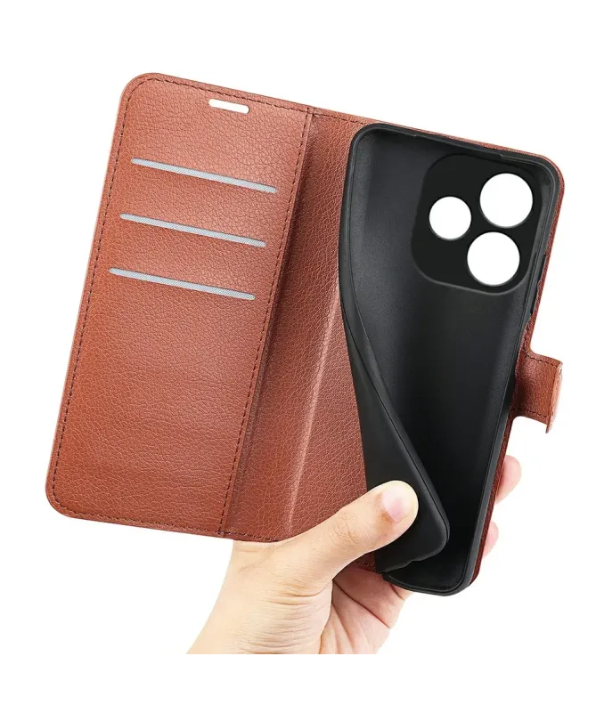 Housse Oppo A5 Pro 5G / 4G Portefeuille Style Cuir Litchi | CLASSIC