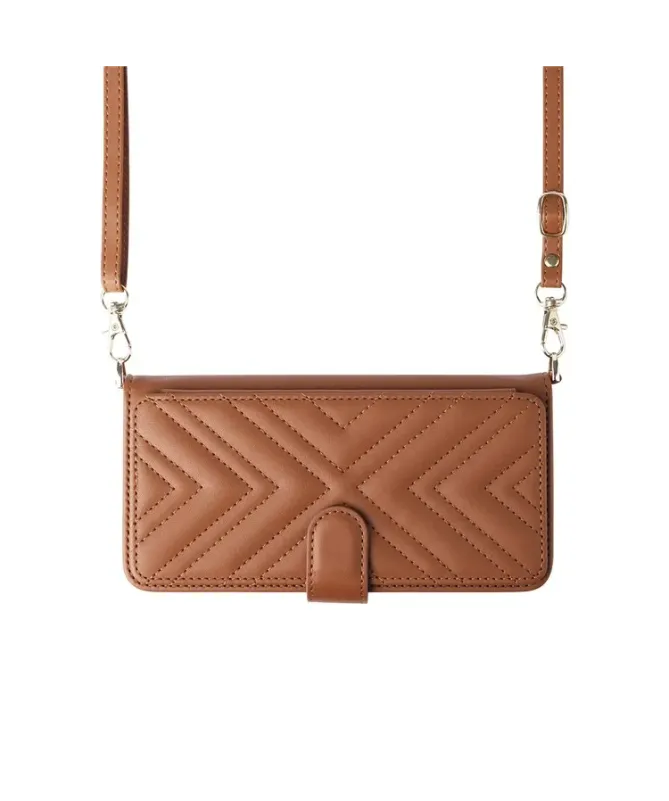 Housse Oppo A5 Pro 5G / 4G Bandoulière Matelassée Portefeuille Intégré