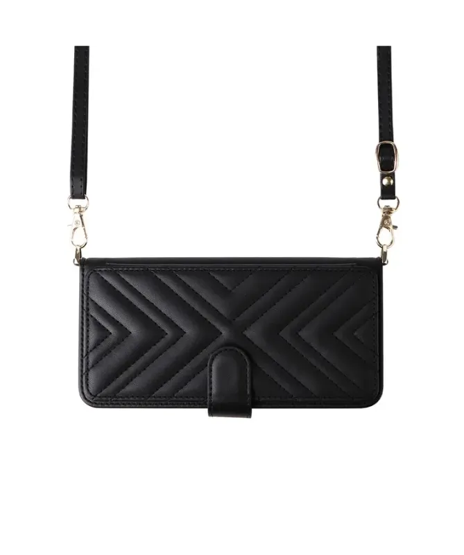 Housse Oppo A5 Pro 5G / 4G Bandoulière Matelassée Portefeuille Intégré