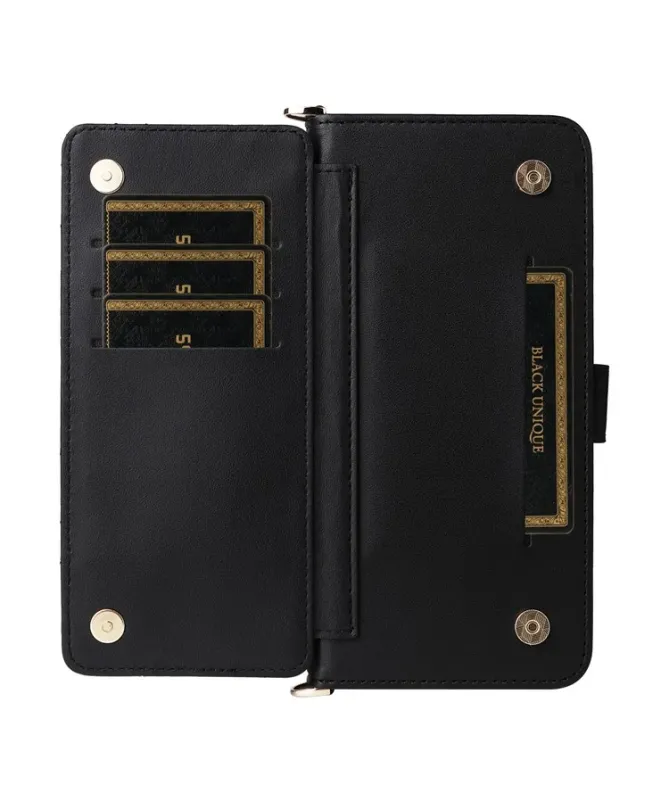 Housse Oppo A5 Pro 5G / 4G Bandoulière Matelassée Portefeuille Intégré