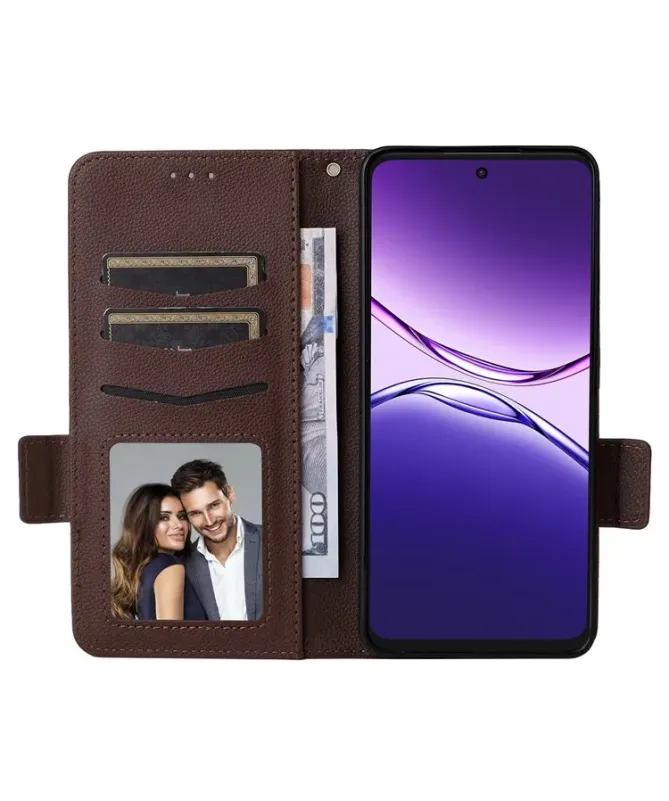 Housse Oppo A5 Pro 5G / 4G effet cuir à Lanière | FOLKEN