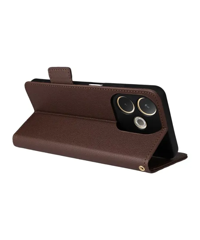 Housse Oppo A5 Pro 5G / 4G effet cuir à Lanière | FOLKEN