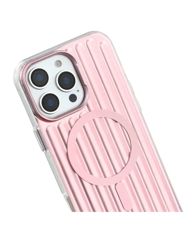 Coque iPhone 15 Pro MagSafe Texture Valise Antichoc | RIDGE