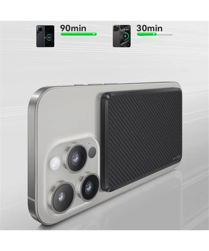 Batterie Externe Magnétique 10000mAh Fibre d'Aramide | FUSION