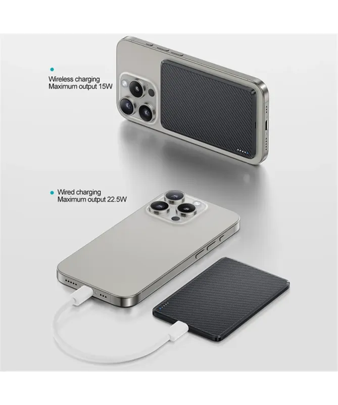 Batterie Externe Magnétique 10000mAh Fibre d'Aramide | FUSION
