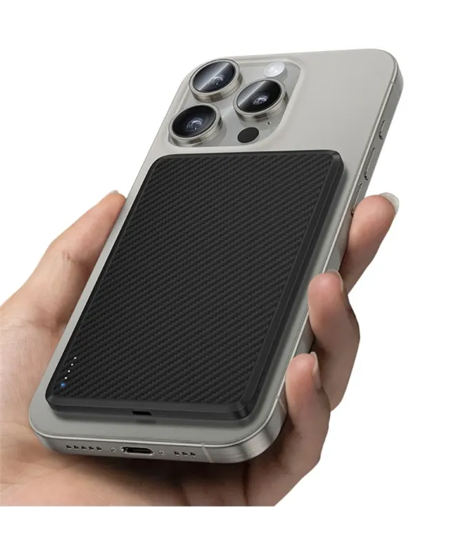 Batterie Externe Magnétique 10000mAh Fibre d'Aramide | FUSION