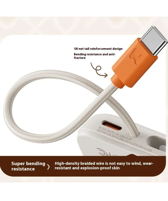 Batterie Externe Magnétique 10000mAh avec Câble Intégré | POP