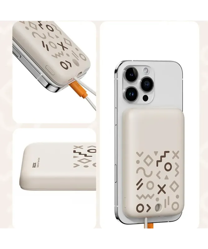 Batterie Externe Magnétique 10000mAh avec Câble Intégré | POP