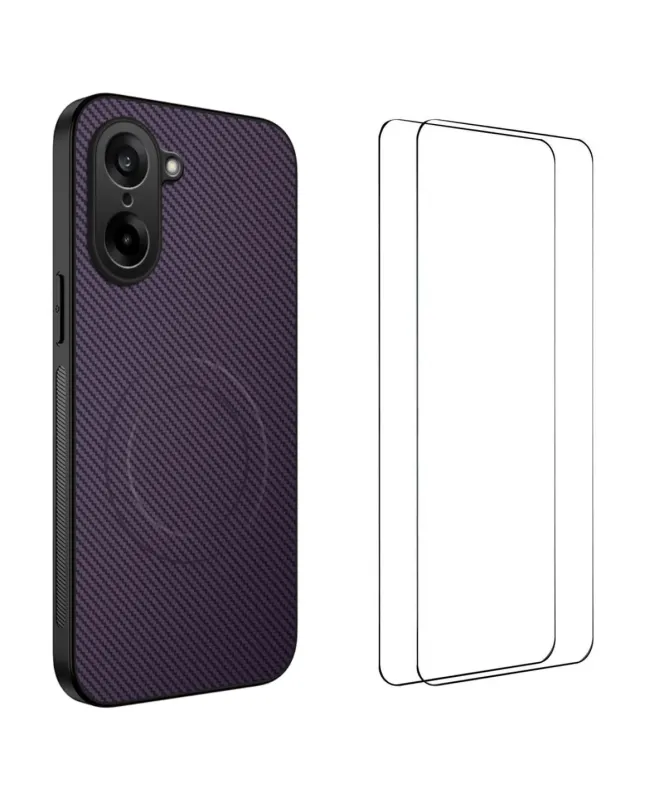 Pack Protection OnePlus Nord CE5 Fibre de Carbone Magnétique
