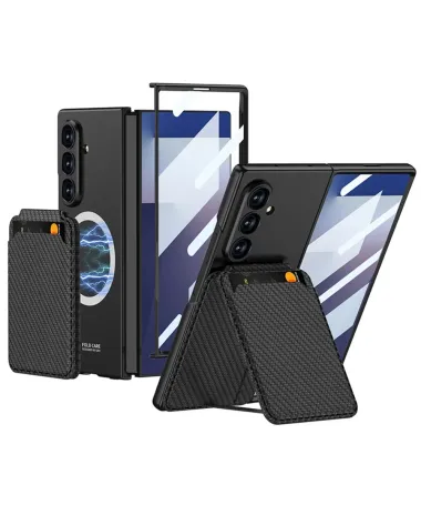 Coque Samsung Galaxy Z Fold 7 Magnétique avec Porte-Carte Détachable |