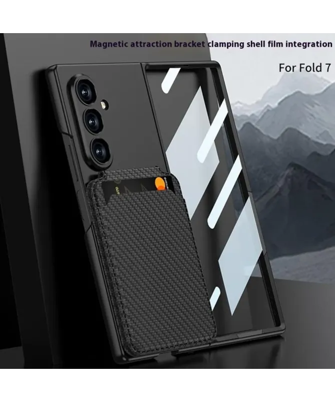 Coque Samsung Galaxy Z Fold 7 Magnétique avec Porte-Carte Détachable |