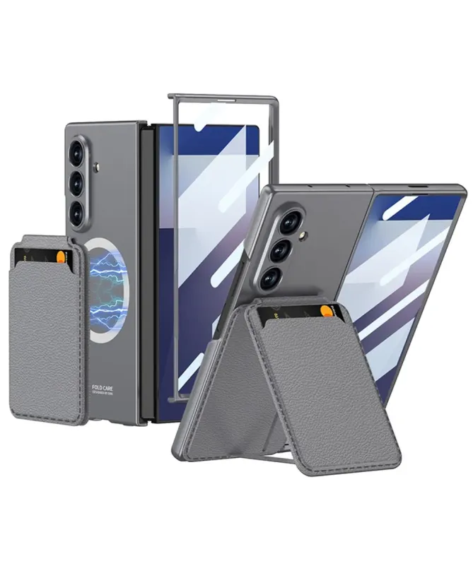 Coque Samsung Galaxy Z Fold 7 Magnétique avec Porte-Carte Détachable |