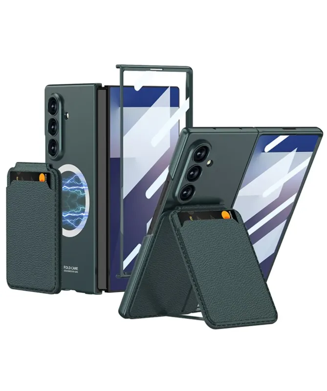 Coque Samsung Galaxy Z Fold 7 Magnétique avec Porte-Carte Détachable |