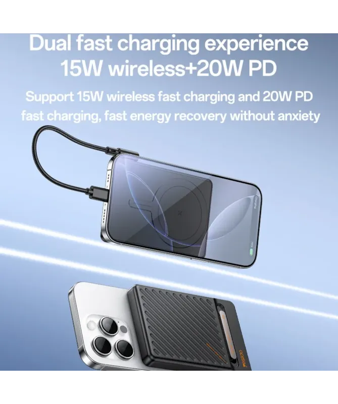 Batterie Externe Magnétique avec Câble et Support | VOLT