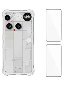 Pack Nothing Phone (3) | Coque Coins Renforcés Transparente avec 2 Ver