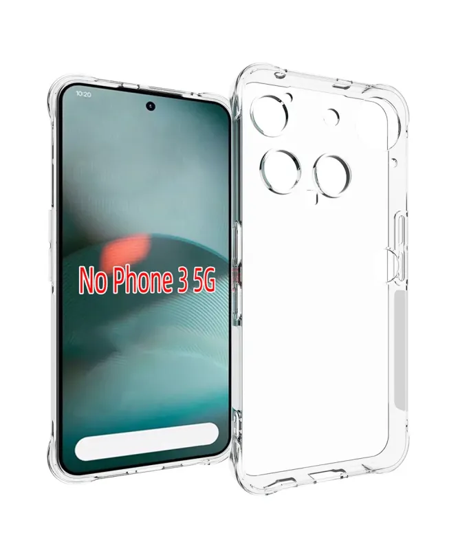 Pack Nothing Phone (3) | Coque Coins Renforcés Transparente avec 2 Ver