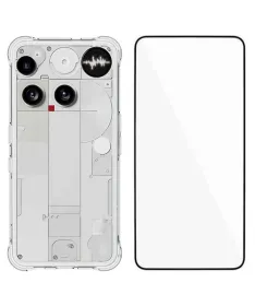 Pack Nothing Phone (3) | Coque Coins Renforcés Transparente avec Verre