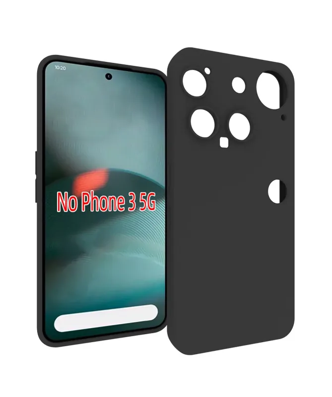 Coque Noire Mat Nothing Phone (3) avec Verre Trempé