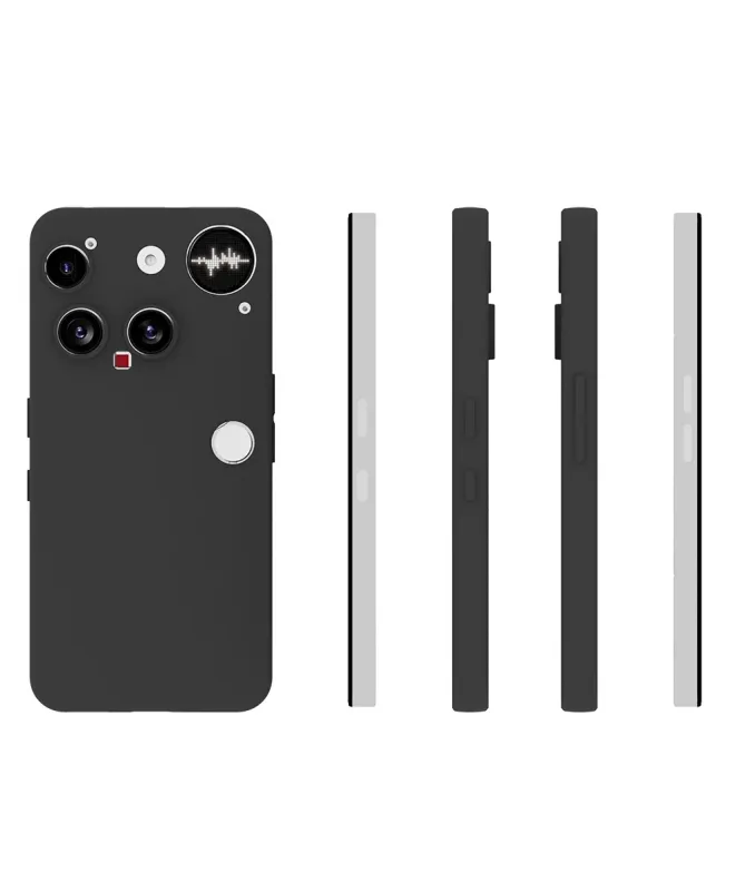Coque Noire Mat Nothing Phone (3) avec Verre Trempé