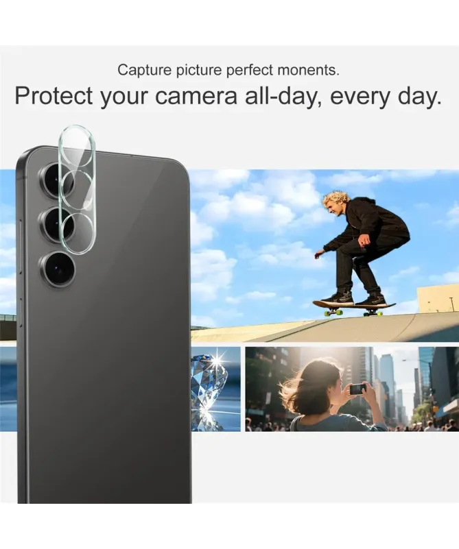 Verre Trempé Samsung Galaxy S25 FE pour lentille (2 pièces)