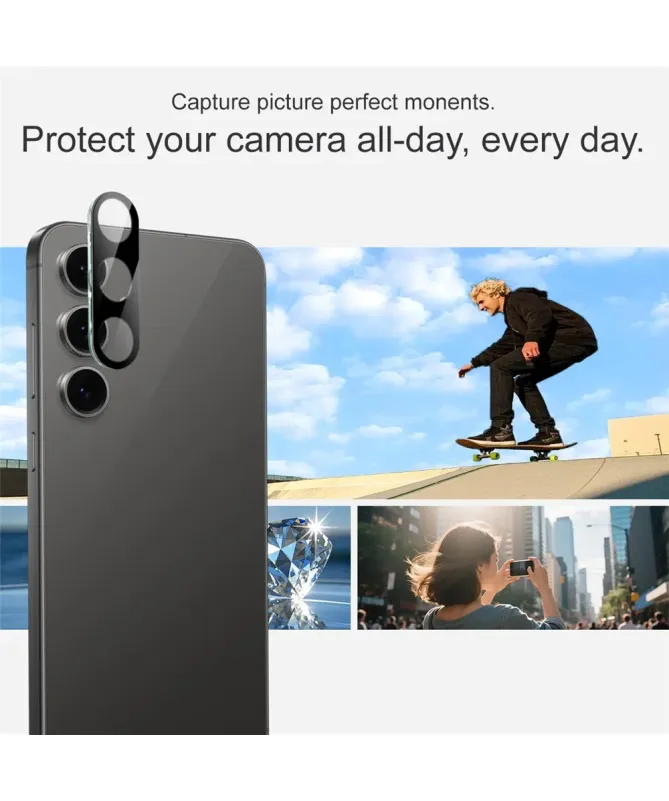 Protections Samsung Galaxy S25 FE en verre trempé pour lentille (2 piè