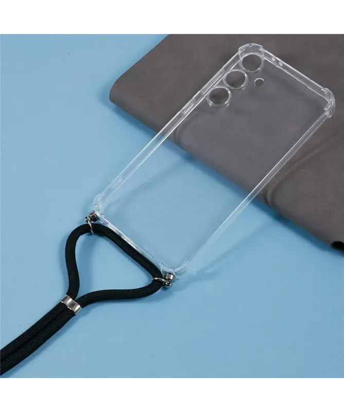 Coque Samsung Galaxy S25 FE transparente avec cordon | Cléos