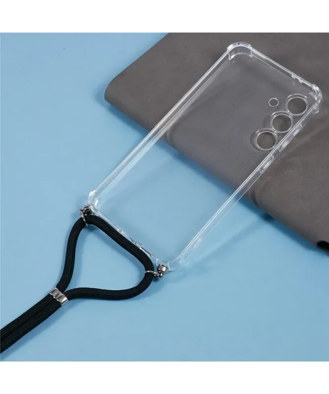 Coque Samsung Galaxy S25 FE transparente avec cordon | Cléos