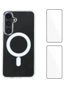 Coque Samsung Galaxy S24 Plus MagSafe + 2 Films Verre Trempé | CLEARY