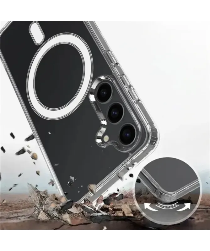 Coque Samsung Galaxy S24 Plus MagSafe + 2 Films Verre Trempé | CLEARY