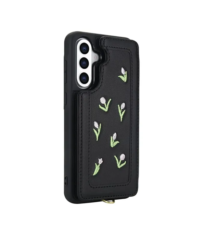 Coque Samsung Galaxy S25 Plus / S24 Plus Tulipes avec Lanière | VELYA